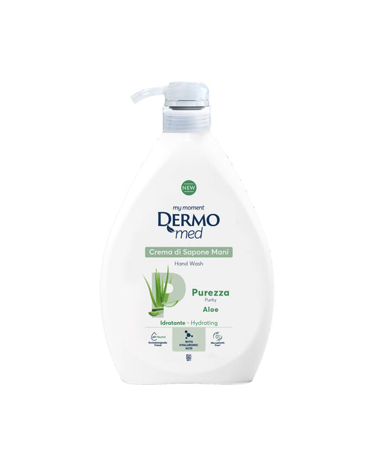 Dermomed Crema di Sapone Purezza Aloe 1000 ml. Dispenser