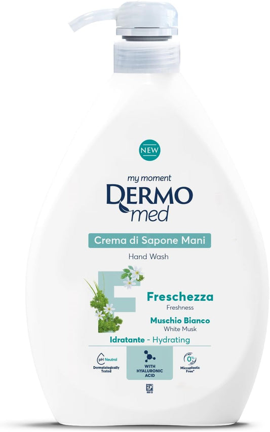 Dermomed Crema di Sapone Muschio Bianco 1000 ml. Dispenser