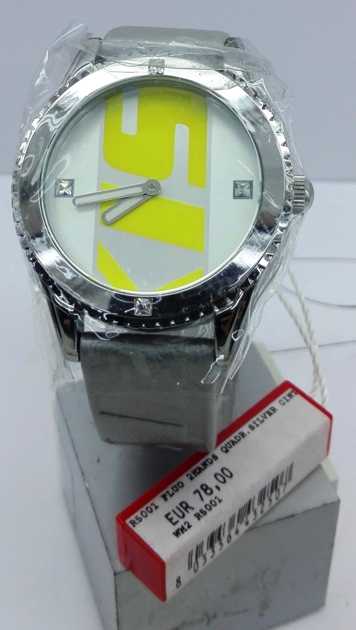 Miss Sixty Orologio R5001 fluo 2 Hands Quadrante Silver Cinturino Argento