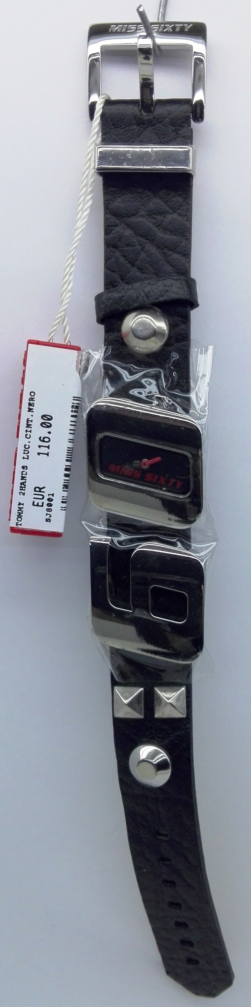 Miss Sixty Orologio SJ8001 Tommy 2 Hands Quadrante Nero Cinturino Nero