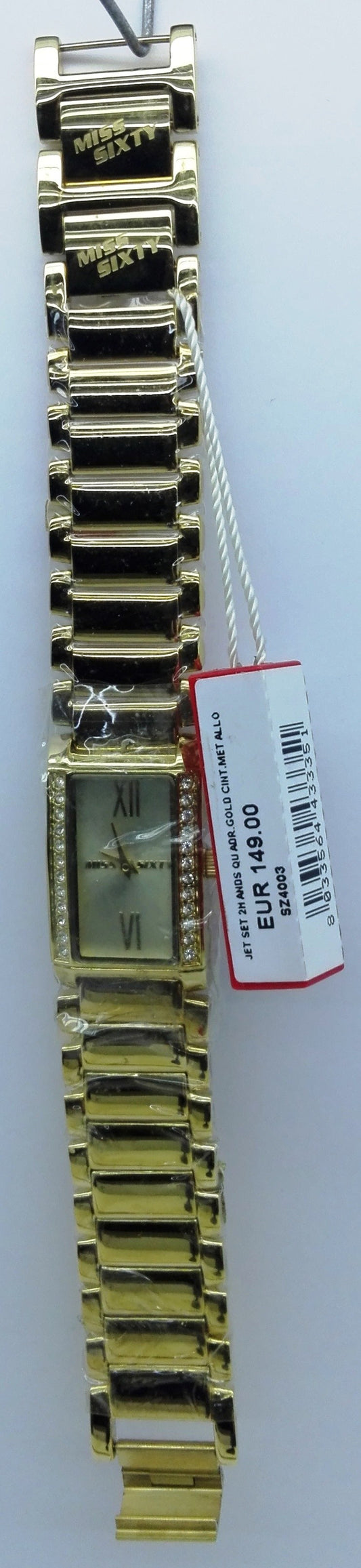Miss Sixty Orologio SZ4003 Jet Set 2 Hands Quadrante Oro Cinturino Oro