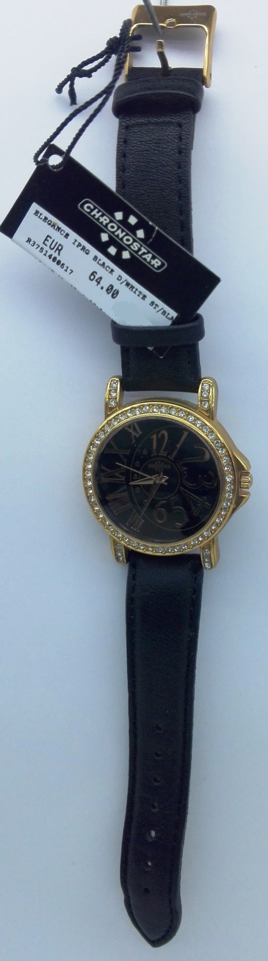 Cronostar Orologio R3751400617 Elegance Quadrante Nero Cinturino Nero