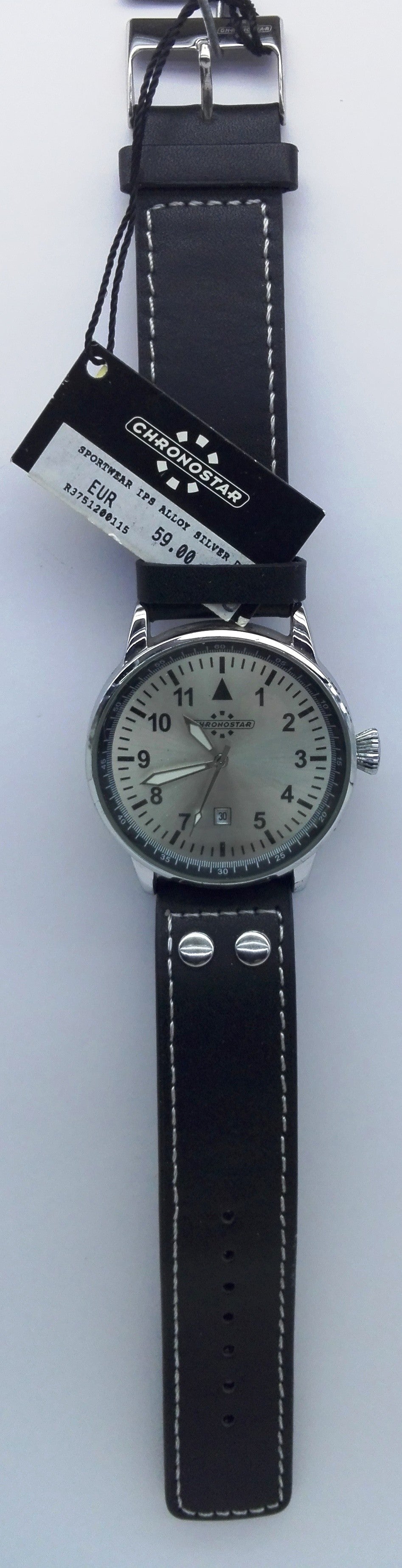 Cronostar Orologio R3751200115 Sportwear Quadrante Silver Cinturino Nero