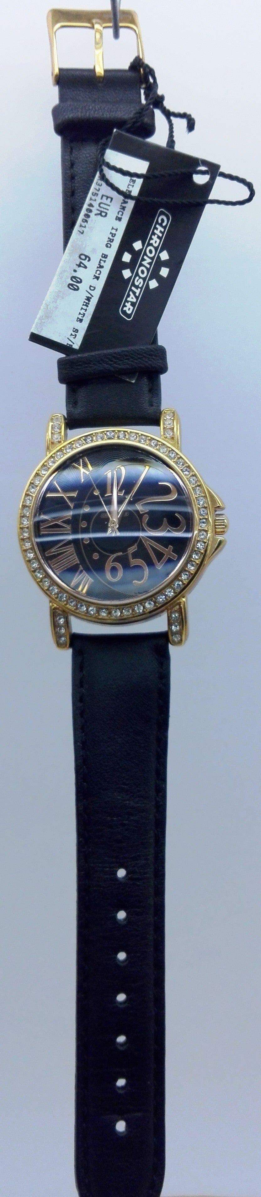 Cronostar Orologio R37514000517 Elegance Quadrante Nero Cinturino Nero