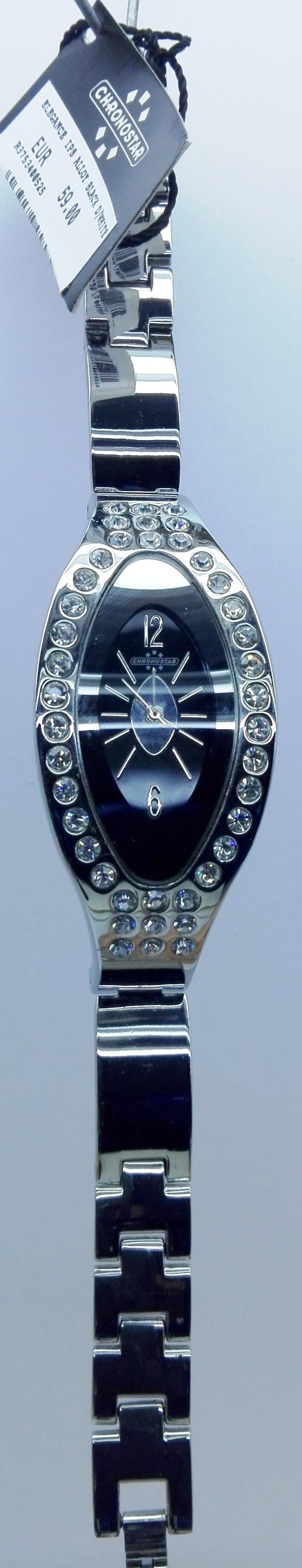 Cronostar Orologio R3753400575 Elegance Quadrante Nero Cinturino Acciaio