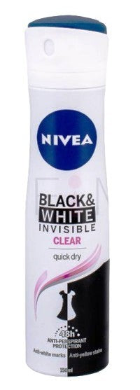 Nivea Deo. Spray Black & White Invisible Clear 200 ml