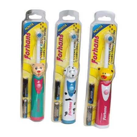Forhans Power Kids Spazzolino Elettrico Rosa