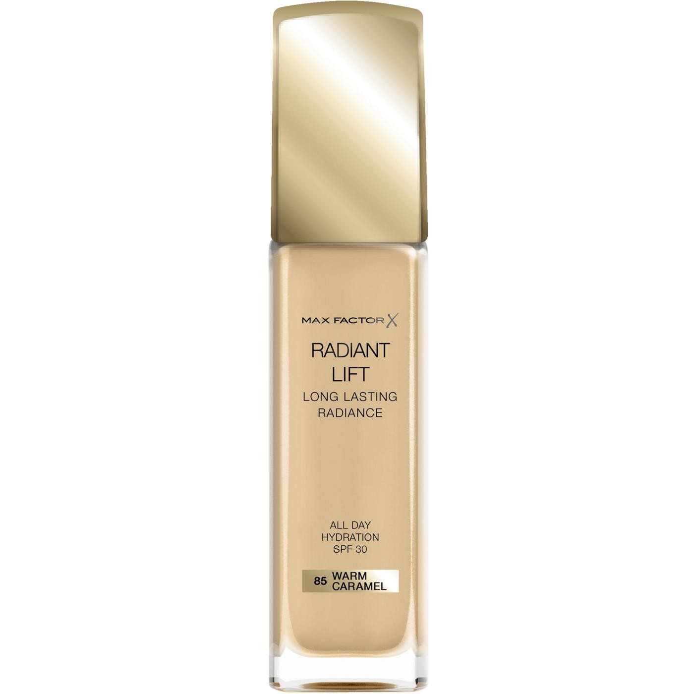 MAX FACTOR Fondo Tinta Radiant Lift N° 85 Warm Caramel